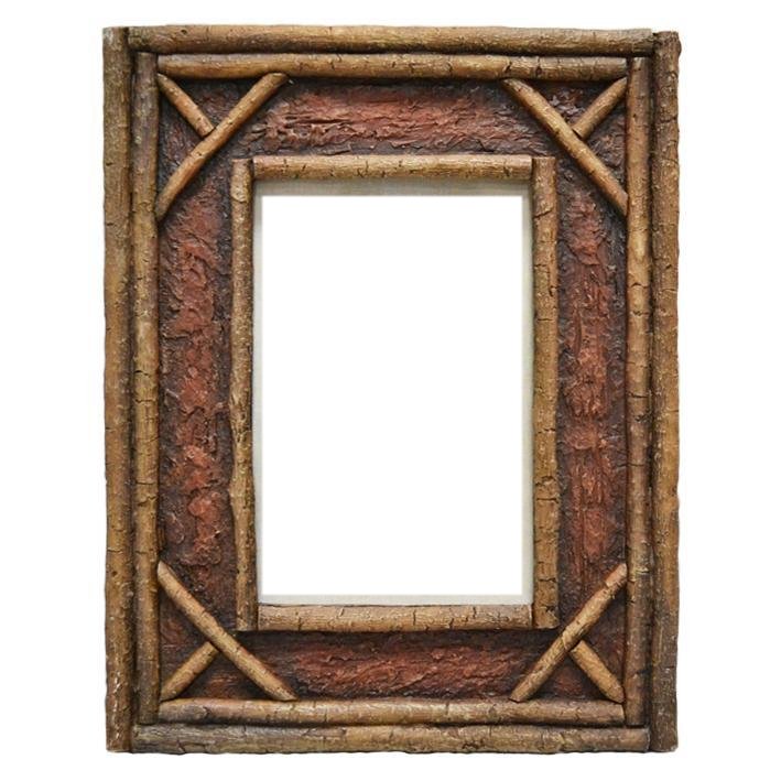 2Ft by 2Ft Square Shape Floral Frame Natural Wood Twig & Vine