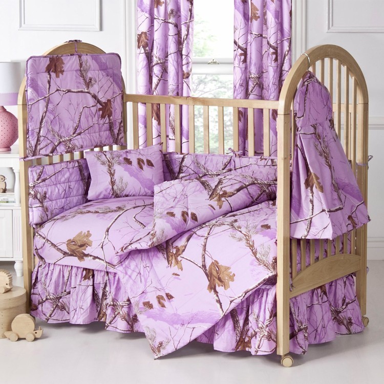 pink camouflage baby bedding