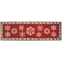 Falling Flakes on Holly Wool Runner 30" x 8' -DISCONTINUED