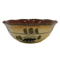 Black Bear Serving Bowl