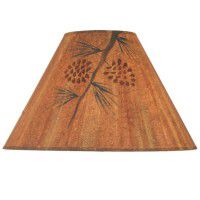 Rustic Pine Cone Lamp Shade 