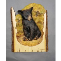 Brooding Bear Original and Signed Carving 16.5 x 21
