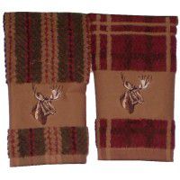 Cabin Lodge Themed Kitchen Towels with Bear, Moose, and Antler Print –  Loblolly Girl