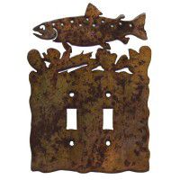 Rustic Light Switch Covers, Switch Plates & Rustic Outlet Covers - Fishing  Decor