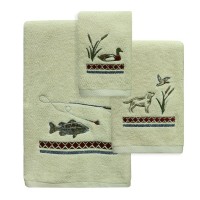 Cabin Towels - Lodge Bath Towels- Wildlife & Pine Cone Towel Sets