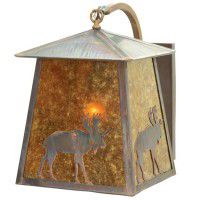 Stillwater Lone Moose Curved Arm Wall Sconce