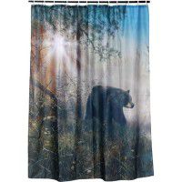 Shadow In the Mist - Bear Shower Curtain