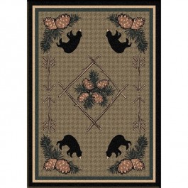 Pine Cone and Bear Area Rugs