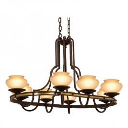 Durango 8 Light Rectangular Chandelier