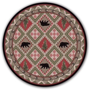 Quilted Forest Round Rug