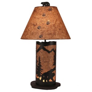 Small Mountain Valley Bear Table Lamp