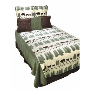 Pearl Bear Fleece Bedding