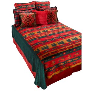 Fish Lodge Fleece Bedding