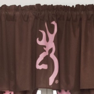 Pink Buckmark Valance