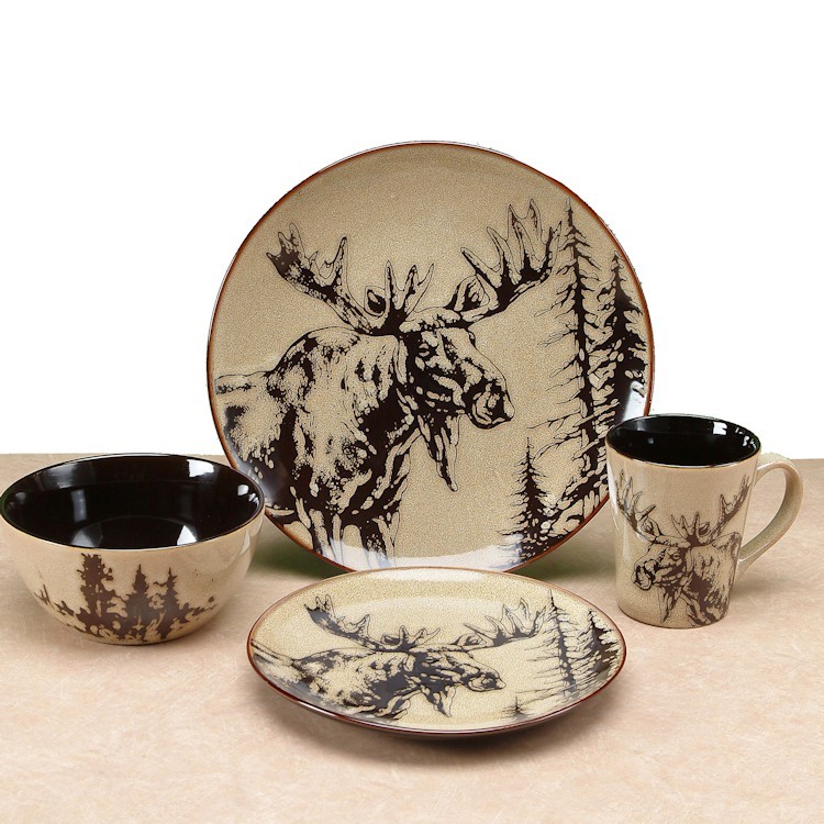 Majestic Moose Dinnerware