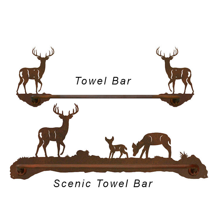 whitetail deer bath towels