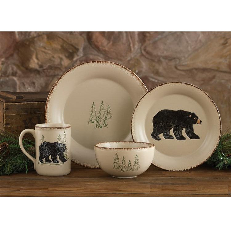 Rustic Bear Lodge Dinnerware Set – Western Passion